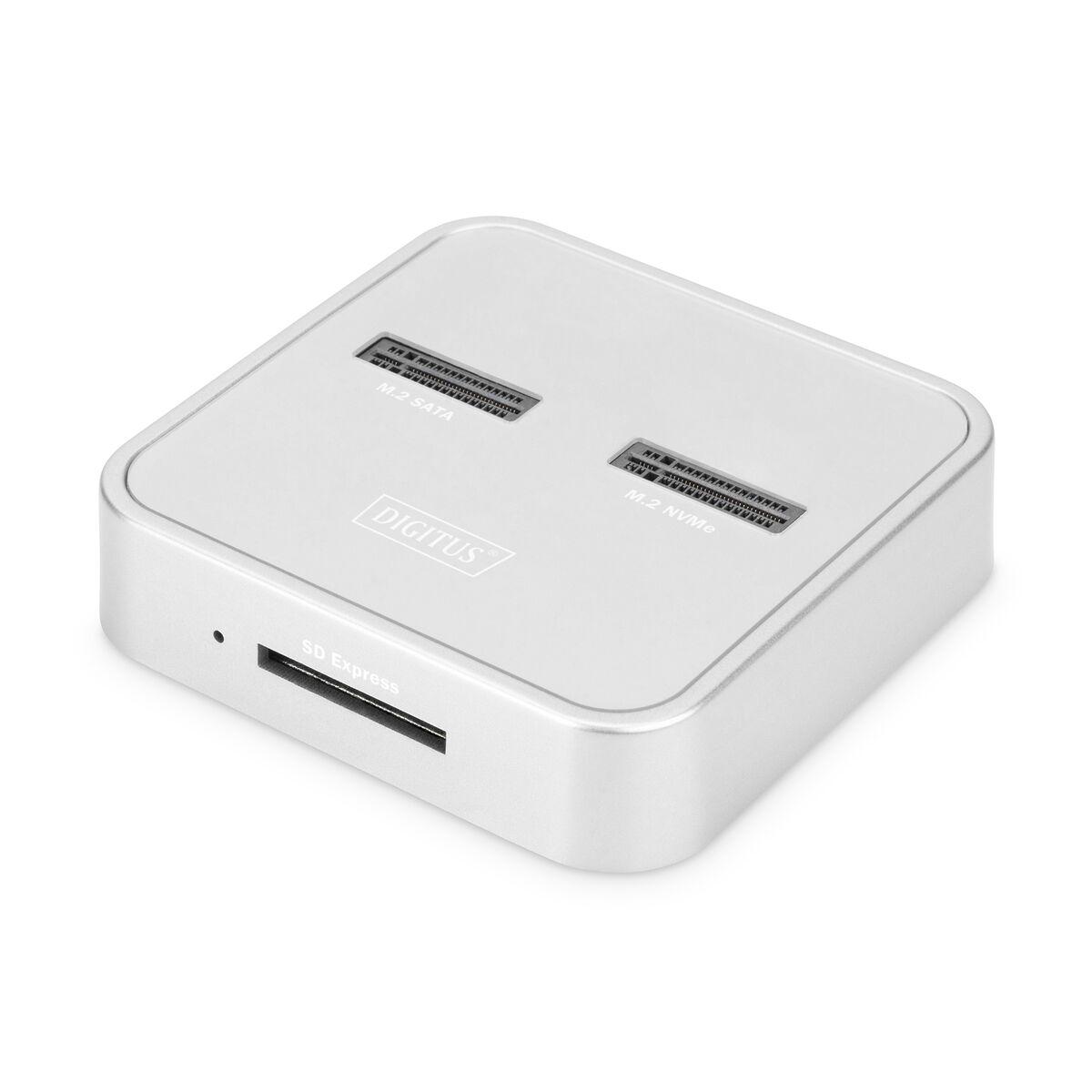 DIGITUS Docking station SSD M.2 NVMe M.2 SATA con lettore schede SD-Express USB-C
