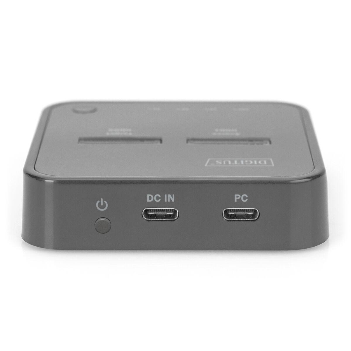 Digitus Docking station doppia SSD M.2 NVMe SSD con funzione di clonazione offline, USB-CÃƒÂ¢Ã‚â€žÃ‚Â¢ (NVME CL