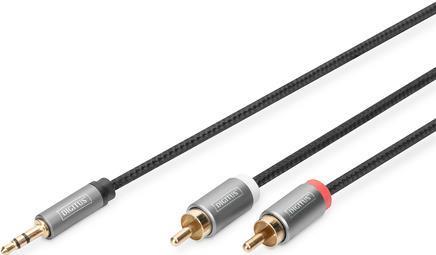 DIGITUS Cavo adattatore audio da 35 mm jack a cinch RCA DIGITUS mt 3