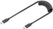 DIGITUS Cavo a spirale USB 2.0 - da USB - C a USB - C MT 1