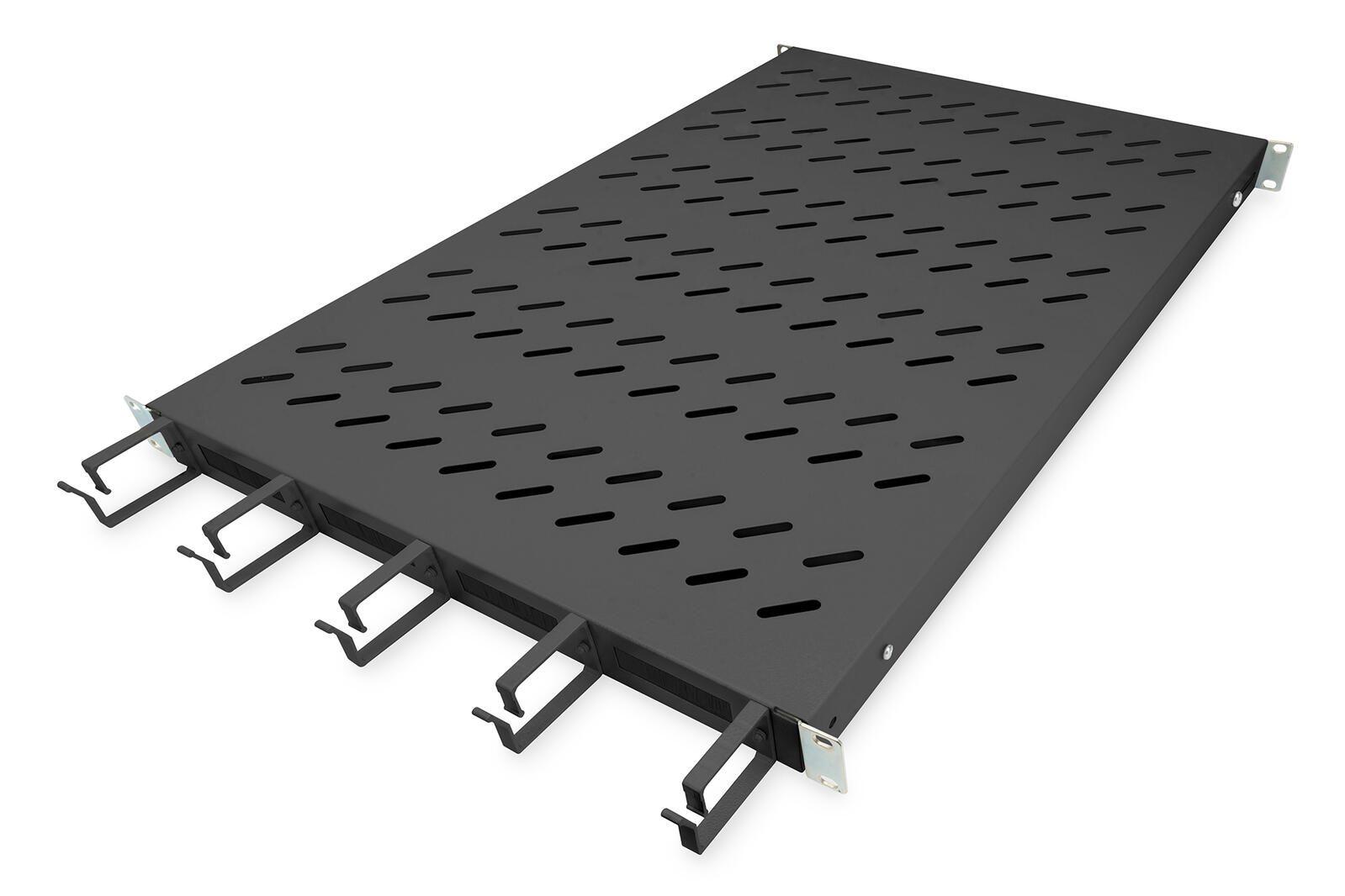 RIPIANO PROFESSIONALE DIGITUS PER ARMADIO RACK 19''CON GESTIONE CAVI PER ARMADI 1000 MM COLORE NERO-DN97685