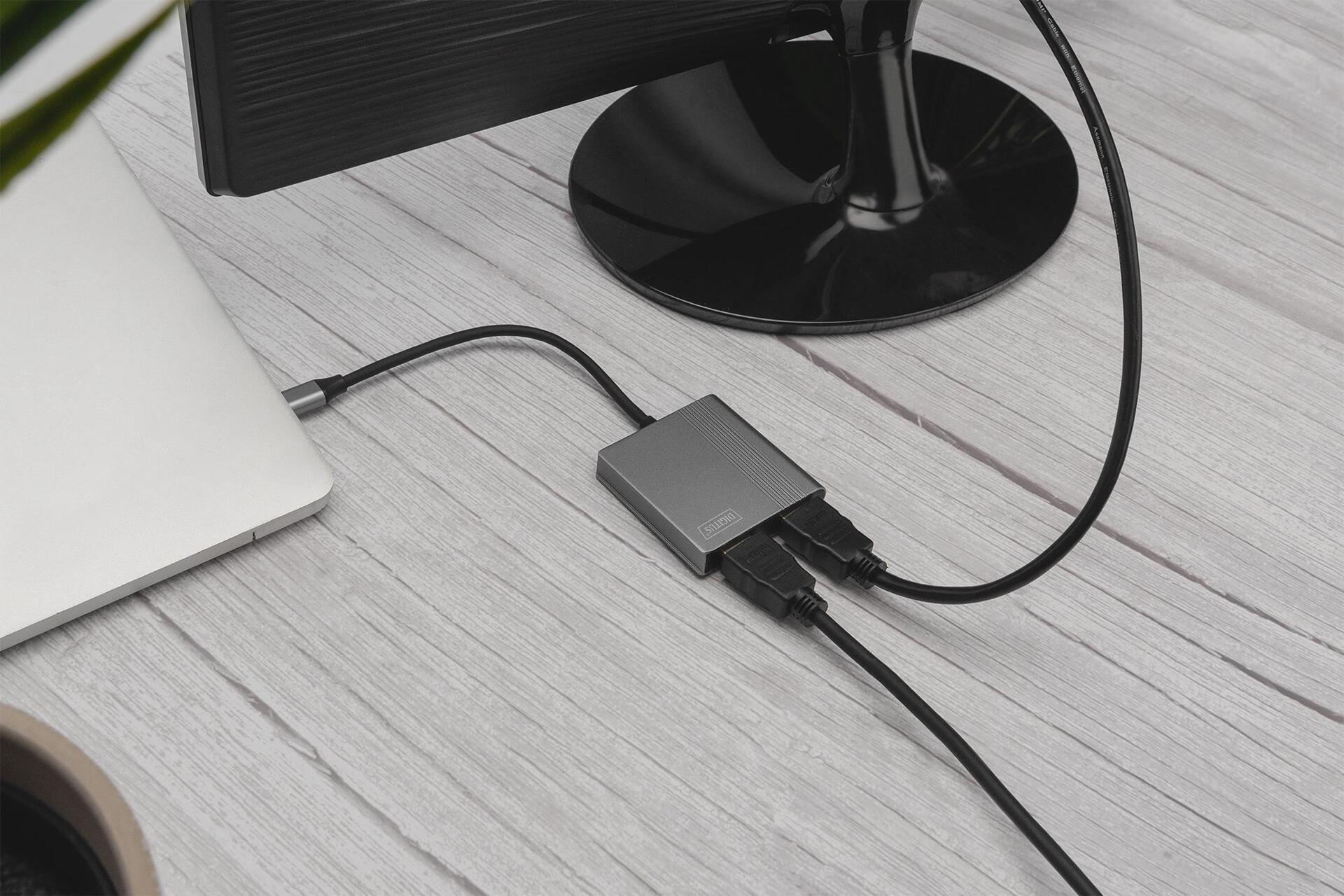 DIGITUS Adattatore grafico USB Type-C HDMI 4K 2in1