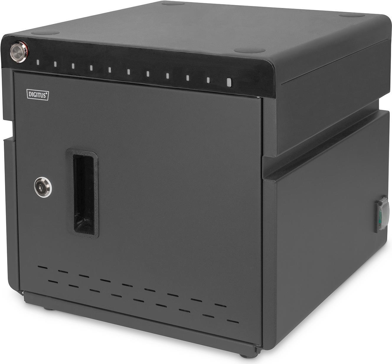 DIGITUS Armadio di ricarica mobile su desktop per notebook/tablet a 14 pollici, UV-C, USB-CÃ‚â„¢