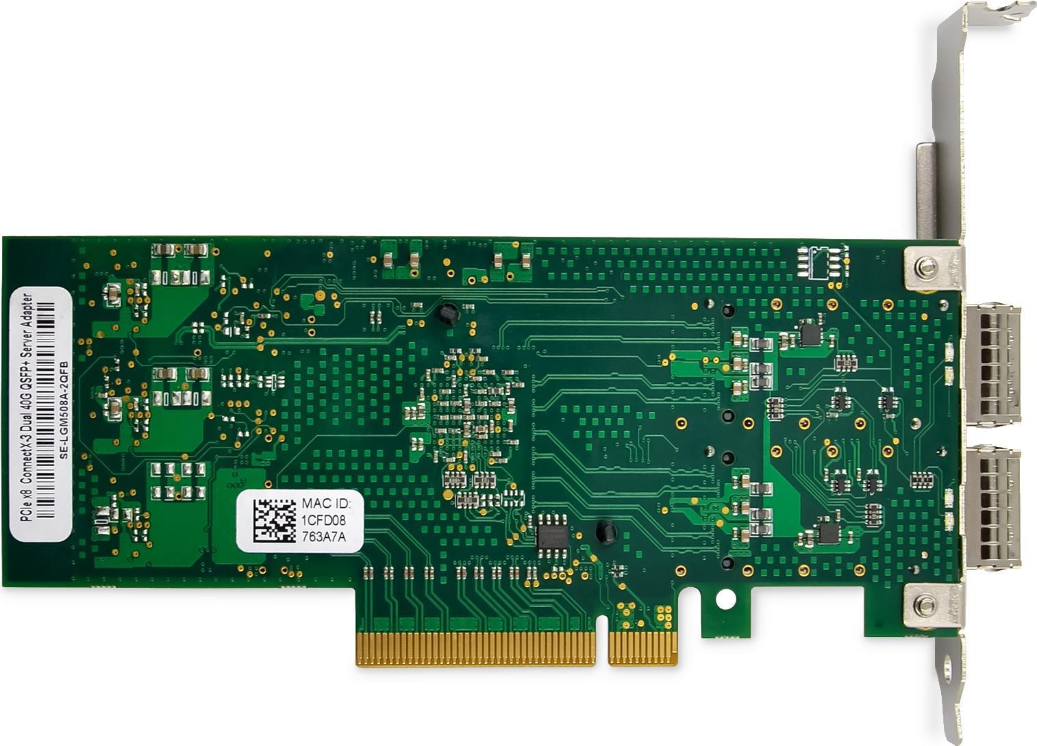 DescrizioneLadattatore DN-10190 Dual-Port 40G QSFP con PCI Express 3.0 e tecnologia Mellanox Connectx-3 offre una connettività
