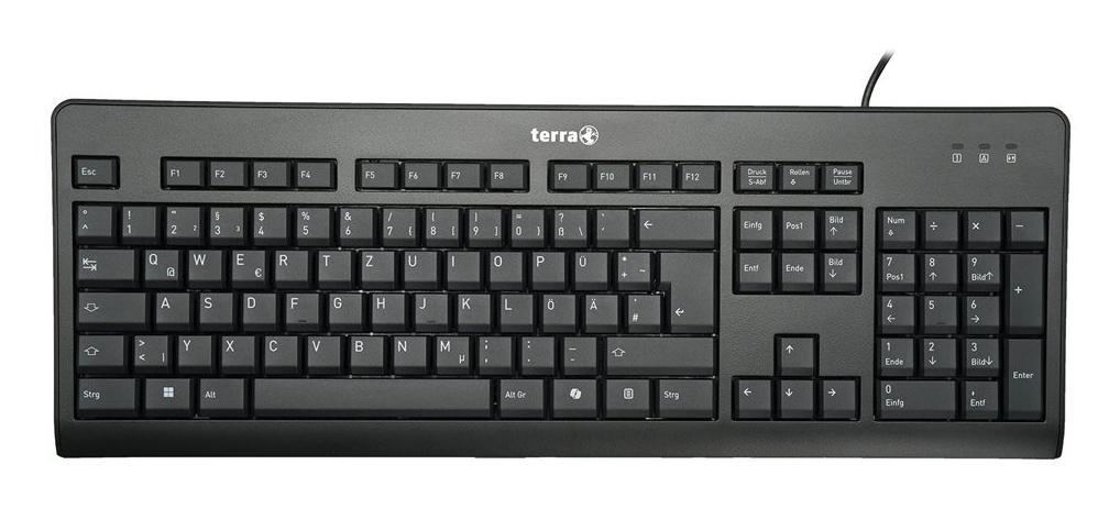 TERRA 1500 tastiera Ufficio USB QWERTZ Tedesco Nero