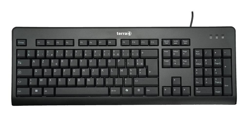 TERRA 1500 tastiera Ufficio USB AZERTY Francese Nero