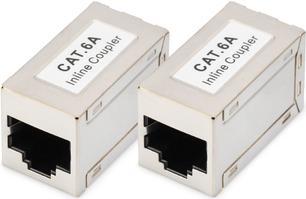 Digitus Accoppiamento modulare CAT 6A schermato - 2 pezzo (CAT 6A MOD COUP SHIELD 2X - FULL SHIELD RJ45 TO RJ45)