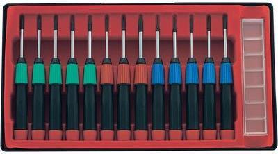 Basetech Electronics e Fine Mechanics Set di cacciavite in 14 parti Phillips a fessura incrociata Sostituzione interna (TX) (81
