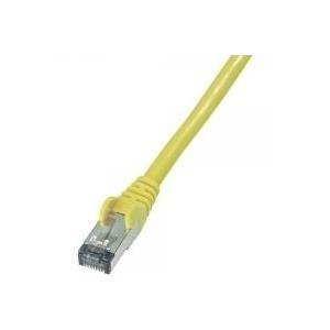Cavo di connessione di rete RJ45 WEDRONIC CAT 6 S/FTP [1x RJ45 Plug-1x RJ45 Plug] 1 M Efficienza della fiamma gialla, M