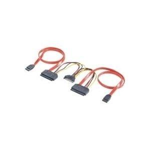 RenkForce Hard Drives Y-cable [2x SATA Socket 7Pol., Plug-corrente SATA 15. -2x SATA COMPIO COMPIO 7+15Pol.] 0,50 M Renkfor ros
