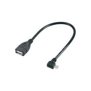 RenkForce - Cavo USB - Micro -USB Tipo B (M) angolato a USB (W) - USB 2.0 OTG - 5 V - 0,5 A - 10 cm - Black