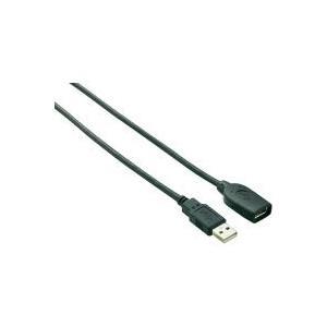 RenkForce - Cavo di estensione USB - USB (M) a USB (W) - USB 2.0 - 5 V - 0,5 A - 10 m - passivo - nero
