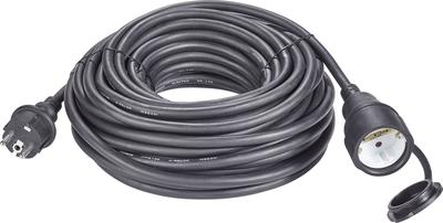 Cavo di estensione di Renkforce Electricity [Accoppiamento di contatto Connettore di contatto protettivo] 16 A Black 20,00 M Re