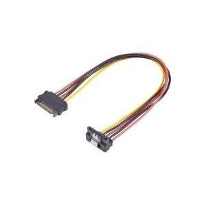 Cavo di estensione di Renkforce Electricity [1x Plug della corrente SATA 15. -1x presa corrente SATA 15pol.] 0,30 m nero, rosso
