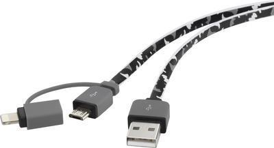 Cavo USB USB 2.0 Connettore USB-A USB-Micro-B Connettore Lightning Apple 20,00-Digital/Data (RF4145364)