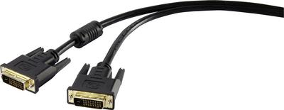 Cavo di collegamento DVI Renkforce spina DVI 241 poli. - Connettore DVI 241 poli 180 m nero Renkforce (1404065)