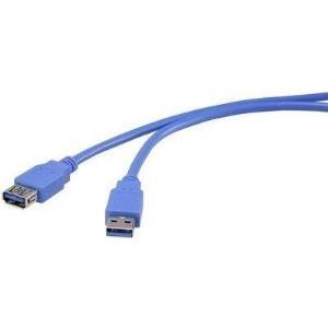 Cavo di prolunga USB 3.0 Renkforce 1x Spina USB 3.0 A - 1x Presa USB 3.0 A 3 m contatti a spina blu dorati Renkforce (1420710)