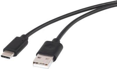 Cavo di collegamento Renkforce USB 2.0 1x Spina USB 2.0 A - 1x Spina USB-C 150 m contatti a spina placcati in oro nero Renkforc