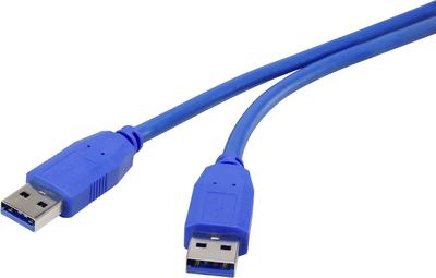 Cavo RenkForce USB 3.0 [1x USB 3.0 Plugs A -1x USB 3.0 Plugs A] 1,8 m Plug -GolS blu -Gold -in Contatti RenkForce (RF -4369449)