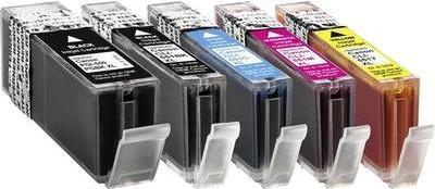 Basetech Ink Sostituisce Canon PGI-550 XL, CLI-551 XL COMPIBILE COMPIBILE NERO, POTO BLACO, CIAN, MAGENTA, Yellow BTC100 1519.0