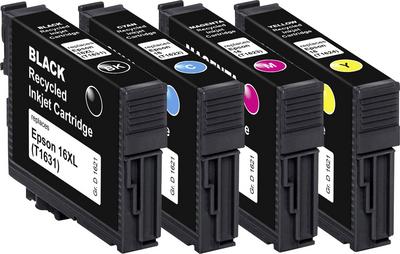 Basetech Ink Sostituisce Epson T1621, T1622, T1623, T1624, 16 COMPI PACK COMPATIBILE Black, ciano, magenta, giallo BTE154 1621.