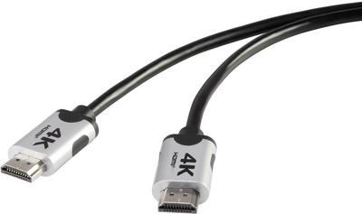Cavo di collegamento SpeaKa Professional Premium HDMI 4k/Ultra-HD 1x Spina HDMI - 1x Spina HDMI 2 m nero SpeaKa Professional (S