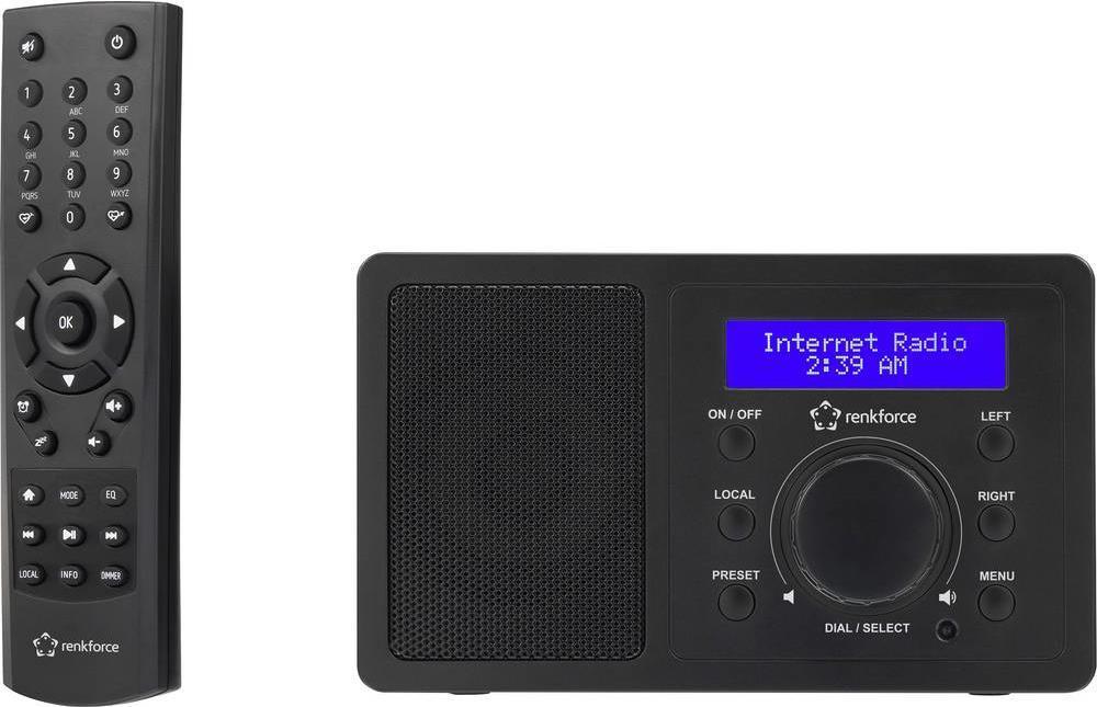 RenkForce RF -IR -mono1 - Internet - Digital - 3 W - AAC, AAC+, FLAC, MP3 - Blue - 802.11g, Wi -fi 4 (802.11n) (RF -4830285)