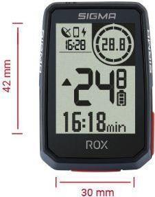 Sistema di navigazione per bicicletta Sigma ROX 2.0 GPS per bicicletta GLONASS resistente agli spruzzi d'acqua (01050)