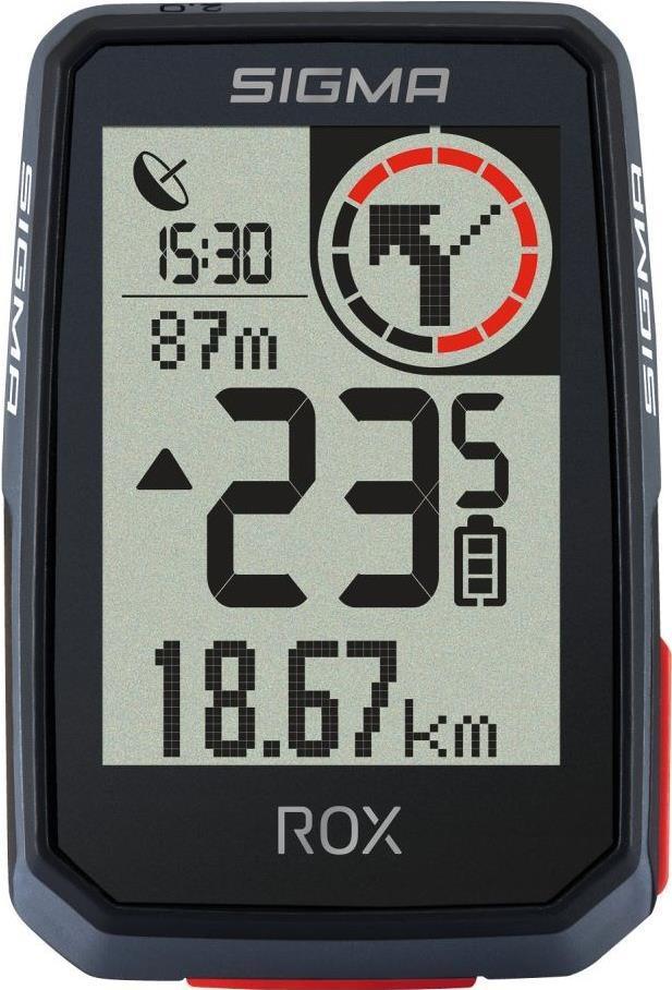 Sistema di navigazione per bicicletta Sigma ROX 2.0 GPS per bicicletta GLONASS resistente agli spruzzi d'acqua (01052)