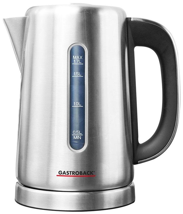 Gastroback Design Express bollitore elettrico 1,7 L 3000 W Nero, Acciaio inossidabile