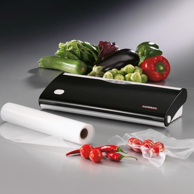 Set di rotoli di pellicola GASTROBACK 28 x 600 in plastica per macchine sottovuoto - freschezza &