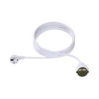 Verlngerung 3polig 2m wei H05VV-F 3G150mm ohne Kinderschutz