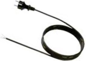 Bachmann - Cavo di alimentazione - CEE 7/7 (s) a senza tappo 30 mm assoluto 16 A - 3,0m - Sella - Black (323.185)