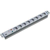 19 pollici 2m 8x Schuko H05VV-F 3G 1,50mm2, 2 m, alluminio, grigio, argento, 8 CA