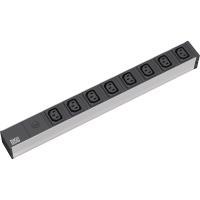 Bachmann 19 pollici 1U 8xC13 1x fusibile 10A corrente 2,0m CEE7/7