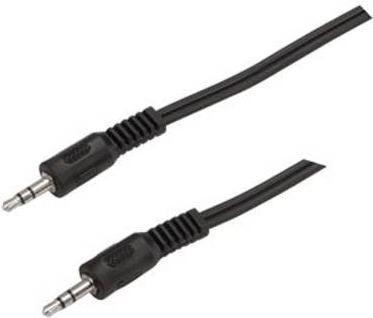 Bachmann - Cavo audio - Mini -phone stereo da 3,5 mm (m) a mini -phen stereo 3,5 mm (m) - 2,5 m - nero
