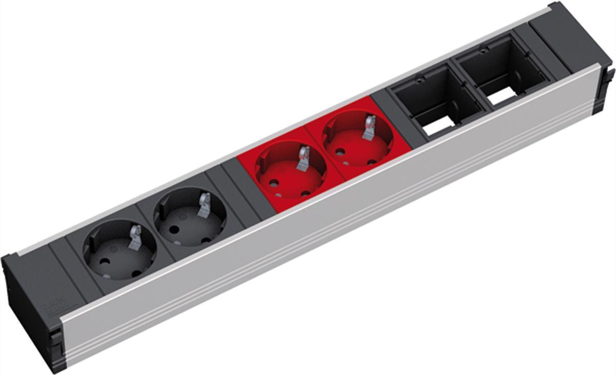 Bachmann Coni - Striscia socket - Input, Input GST18I3 - Collegamenti di uscita: 4 - 10 cm - Germania - Nero, rosso