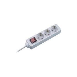 Tischsteckdose 3-fach mit 15m H05VV-F 3G15mm mit Schutzkontakt-Winkelstecker mit Kinderschutz