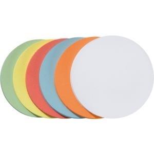 Tessera moderazione FRANKEN circolare diametro 95 mm ordinata nei colori bianco azzurro rosso giallo arancione e verde (UMZ 10