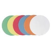 Tessera moderazione FRANKEN circolare diametro 195 mm ordinata nei colori bianco azzurro rosso giallo arancione e verde (UMZ 20