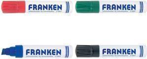 FRANKEN JumboMarker larghezza del tratto 4-12 mm punta a scalpello rossa pennarello per lavagna ricaricabile asciutto - 1 pezzo