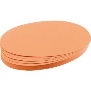 Cartoncino moderazione FRANKEN ovale 190 x 110 mm arancione Carta riciclata al 100% 130 g/mq (UMZ 1119 05)