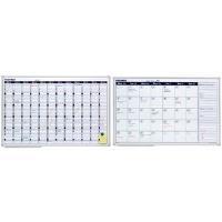Franconia X-Tra! Calendario annuale della scheda di pianificazione della linea, pannello da 900x600 mm magnetico ed etichettato