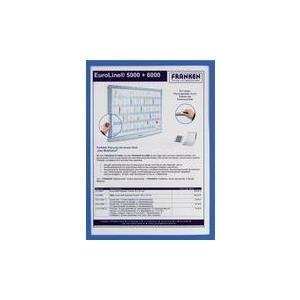 FRANCONIA MAGNET BASS FRAMIN IT X-TRA! Linea, Din A5, supporto per documenti blu, trasparente, magnetico, hardfolism 0,32 mm-1