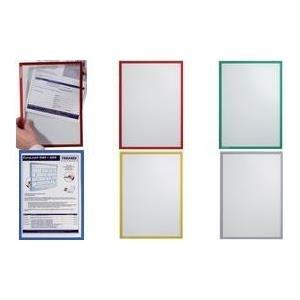 FRANKEN FRAME IT X-traLine tasca con finestra DIN A3 grigio autoadesivo portadocumenti trasparente pellicola dura - 1 pezzo (IT