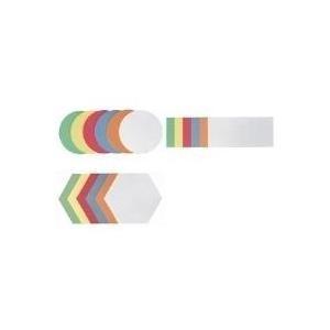 Scheda moderazione FRANKEN autoadesiva a nido d'ape 205 x 95 mm nei colori bianco azzurro rosso giallo arancione e verde (UMZS