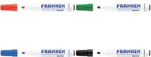 Marker combinato di Franconia Magrite, linea di linea: 1,3 mm, scrittore di tavoli neri con spugna e punta rotonda, asciutto -