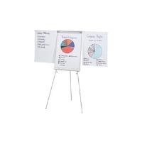 Franconia Flipchart "Eco Standard", 680 x 1.050 mm, magnetica della placca grigio chiaro, treppiede a tre gambe in metallo, ini