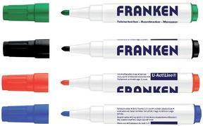 Franconia Whiteboard Marker U-Act! Linea, punta rotonda ordinata colorata, resistenza alla linea: 3 mm, ordinato nei colori: -