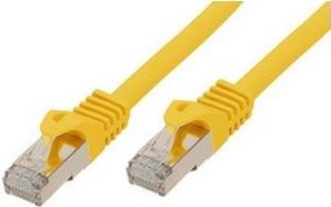 Cavo patch di base S/FTP PIMF Cavo grezzo Cat.7 Giallo 0,25 m